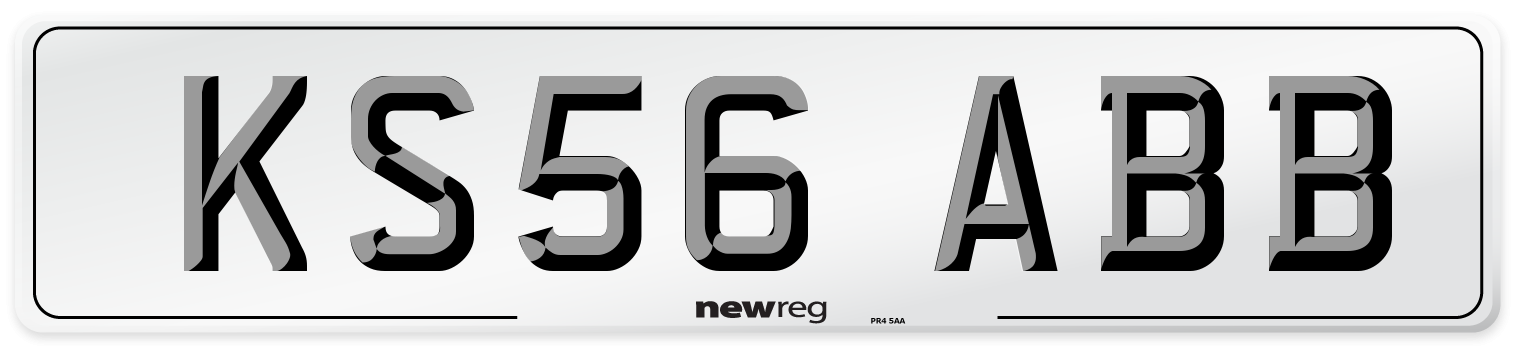 KS56 ABB Number Plate from New Reg